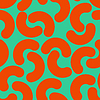 Векторный клипарт: Абстрактный гусеничный узор бесшовные. геометрический
